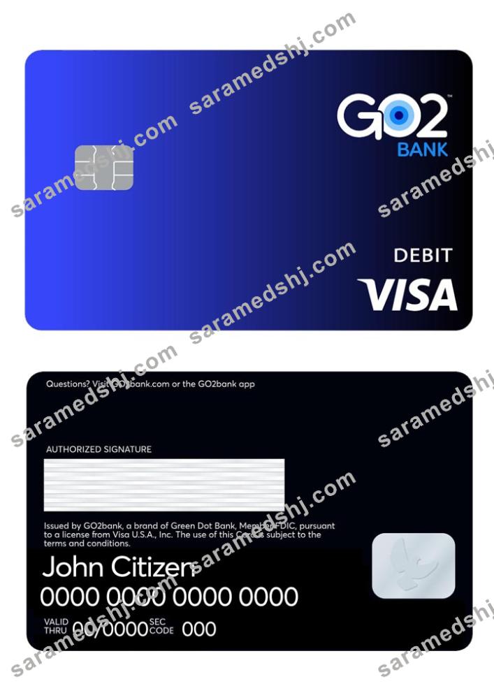 GO2 bank visa debit card